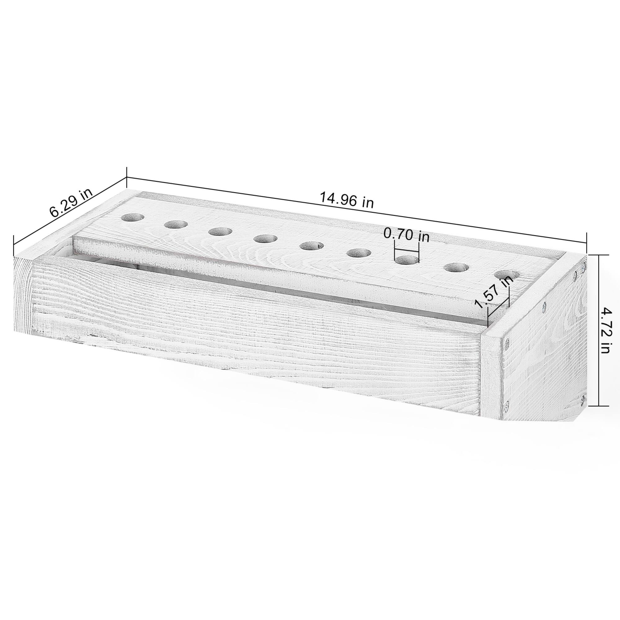 NEX™ Gray White Solid Wood Tool Storage Box Organizer Set